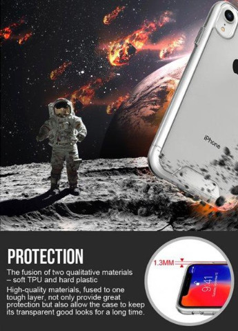Противоударний Силиконовый Чехол Space Silicone Case для iPhone Xr Прозрачный No Brand (254324976)