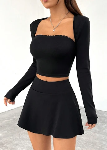 Костюм (топ, болеро, спідниця) SHEIN (330610787)