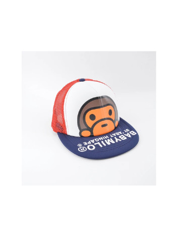 Дитяча кепка Снепбек Baby Milo Мавпочка з сіточкою і прямим козирком унісекс Червоний NoName (250441848)