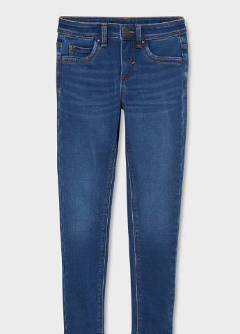 Утеплені джинси для дівчинки 164 розмір сині 2145421 C&A (255334703)