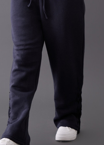 Темно-синие спортивные демисезонные прямые брюки PrettyLittleThing