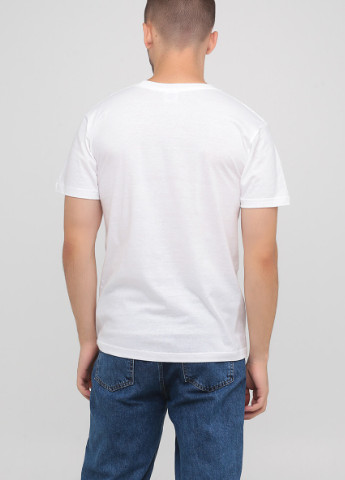 Белая футболка мужская безшовная с круглым воротником Stedman