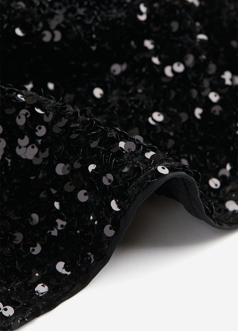 Чорна коктейльна сукня H&M однотонна