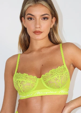 балконет бюстгальтер Missguided з кісточками поліамід, мереживо