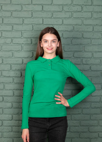 Зеленая кэжуал рубашка однотонная TvoePolo