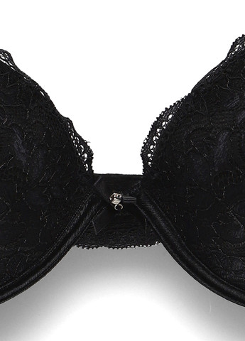 Чёрный бюстгальтер C&A с косточками полиэстер, кружево