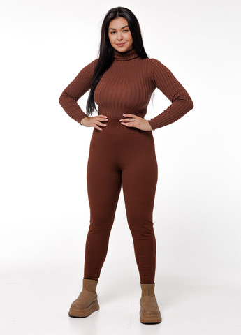 Коричневые демисезонные леггинсы Icon