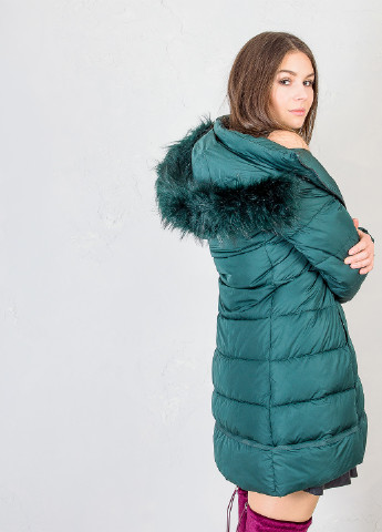 Зеленая зимняя куртка Trussardi