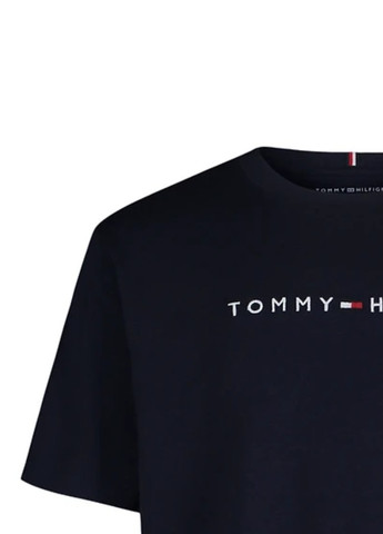 Темно-синяя летняя футболка Tommy Hilfiger