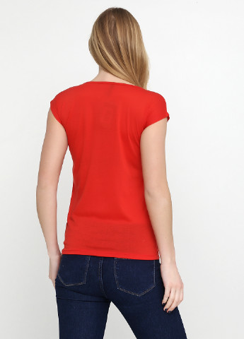 Красная летняя футболка Spora