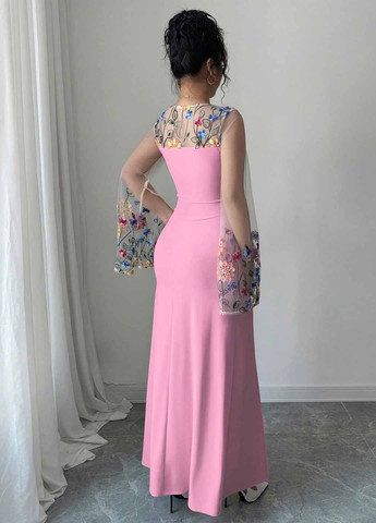 Рожева святковий, вечірня, кежуал сукня а-силует SHEIN однотонна