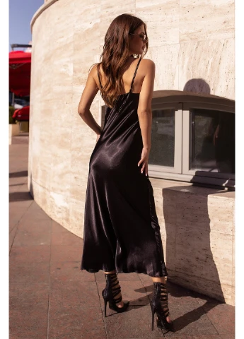 Чорна кежуал футболка 185-3 s чорне N.N.C.Fashion однотонна