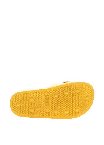 Желтые кэжуал шлепанцы Moschino с логотипом