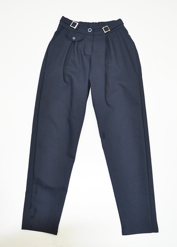 Темно-синие кэжуал демисезонные зауженные брюки A-yugi