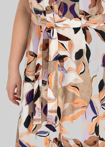 Молочна кежуал сукня кльош A'll Posa колор блок