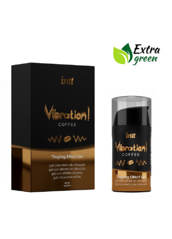Жидкий вибратор Vibration Coffee (15 мл) EXTRA GREEN Intt (251931577)