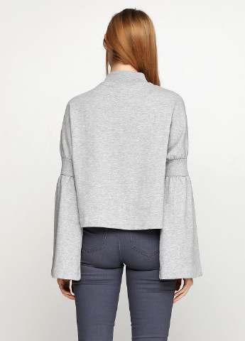 Свитшот H&M - крой меланж серый кэжуал - (87605094)
