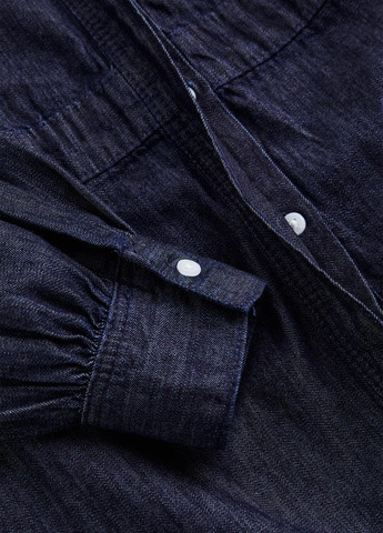 Темно-синя джинсова сукня сукня-сорочка H&M варенка