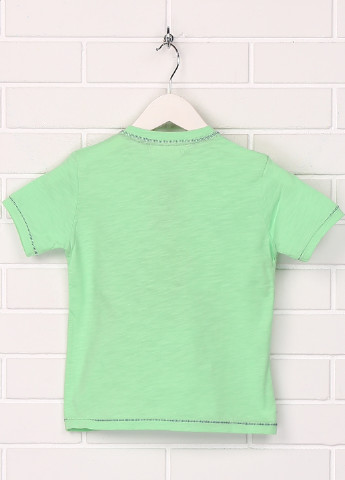 Салатовая летняя футболка с коротким рукавом Cigit