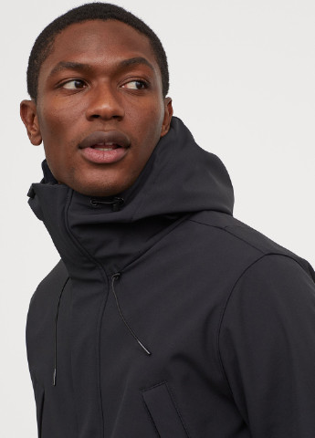 Чорна демісезонна куртка H&M
