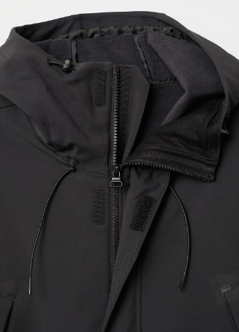 Чорна демісезонна куртка H&M