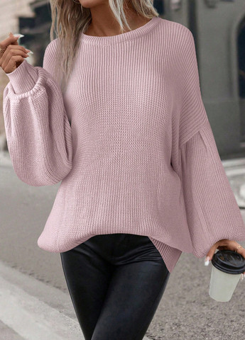 Світло-рожевий демісезонний джемпер джемпер SHEIN