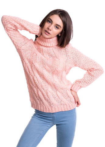 Персиковый демисезонный свитер Bakhur