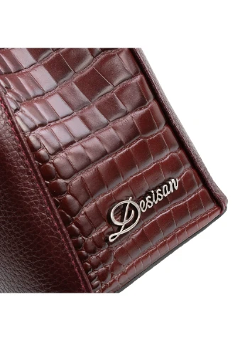 Жіноча шкіряна сумка 24х18х10 см Desisan (195547585)
