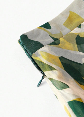 Разноцветная кэжуал с абстрактным узором юбка SHEIN а-силуэта (трапеция)