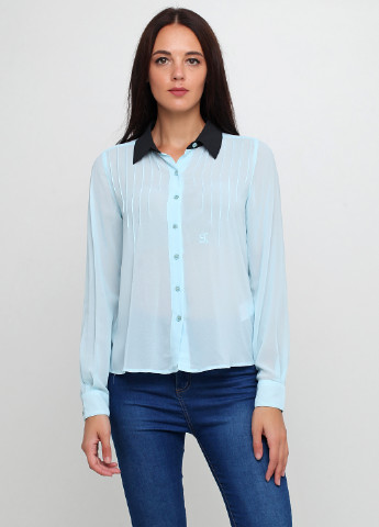 Голубая летняя блуза Supertrash