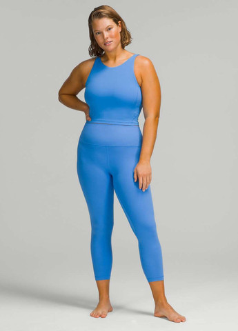 Голубые демисезонные леггинсы Lululemon Athletica