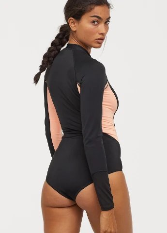 Чорний демісезонний купальник спорт H&M