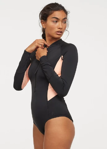 Чорний демісезонний купальник спорт H&M
