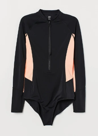 Чорний демісезонний купальник спорт H&M