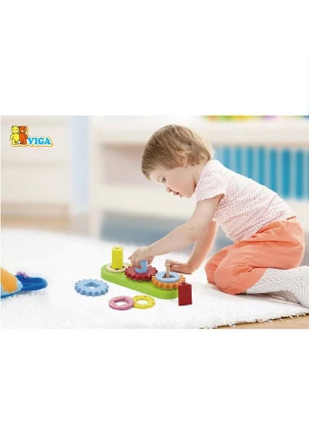 Іграшка Шестерні 12х29х17 см Viga Toys (228856447)
