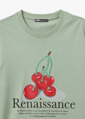 Сіро-зелена футболка KOTON