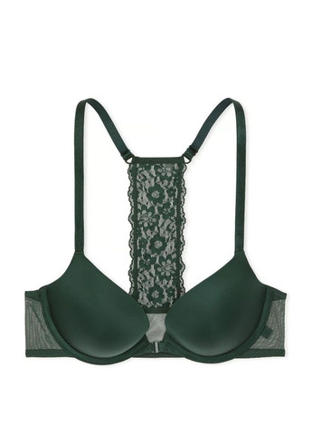 Темно-зеленый демисезонный комплект (бюстгальтер, трусики) Victoria's Secret
