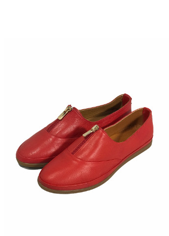 Красные женские кэжуал туфли без каблука турецкие - фото