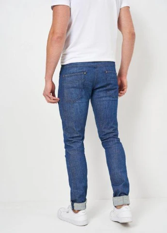 Синие демисезонные зауженные джинсы Scotch & Soda