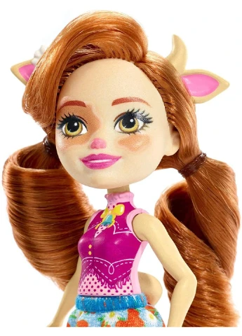 Кукла Enchantimals Cailey Cow Doll, and Curdle Коровка Кейли и Кардла (FXM77) Mattel (255665533)