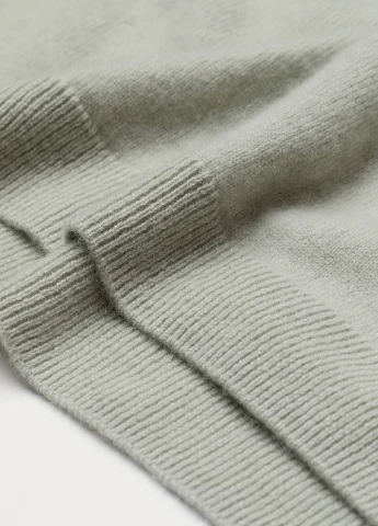 Фісташковий зимовий светр кашеміровий H&M