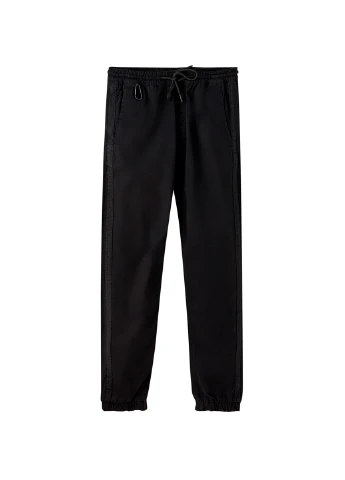 Черные кэжуал демисезонные зауженные брюки Pull & Bear