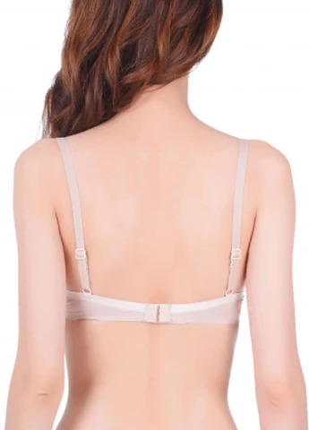 Бежевий безшовний бюстгальтер Sloggi з кісточками трикотаж