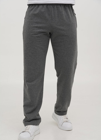 Темно-серые спортивные демисезонные прямые брюки Trend Collection