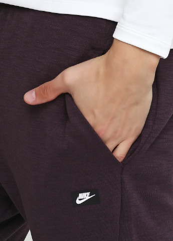 Бордовые спортивные демисезонные джоггеры брюки Nike
