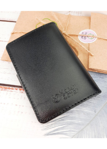 Чоловічий подарунковий набір №63 чорний (обкладинка на паспорт, права і ключниця) HandyCover (224399508)