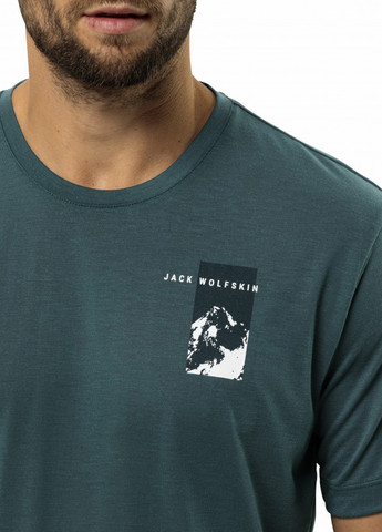 Бірюзова футболка Jack Wolfskin VONNAN