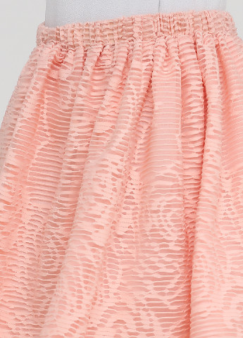 Светло-розовая кэжуал однотонная юбка Suncoo Paris клешированная