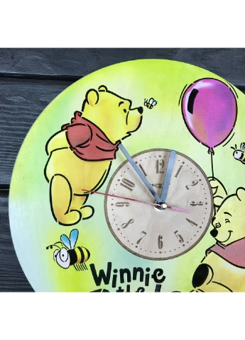 Дитячий кольоровий годинник з дерева на стіну "Вінні Пух" 7Arts (253567835)