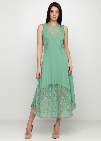 Зелена кежуал сукня а-силует Sassofono однотонна